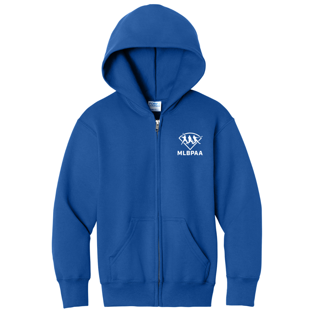 Port & Co™ Youth Core Fleece Full-Zip Hooded Sweatshirt