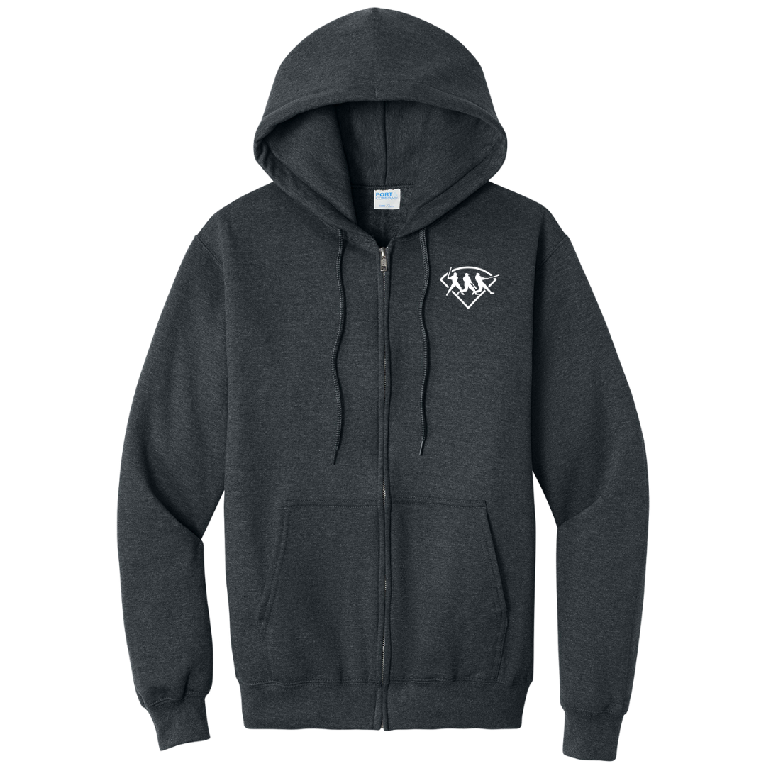 Port & Co™ Men's Core Fleece Full-Zip Hooded Sweatshirt