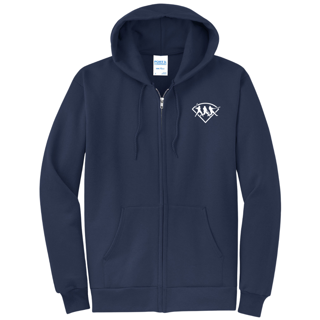 Port & Co™ Men's Core Fleece Full-Zip Hooded Sweatshirt