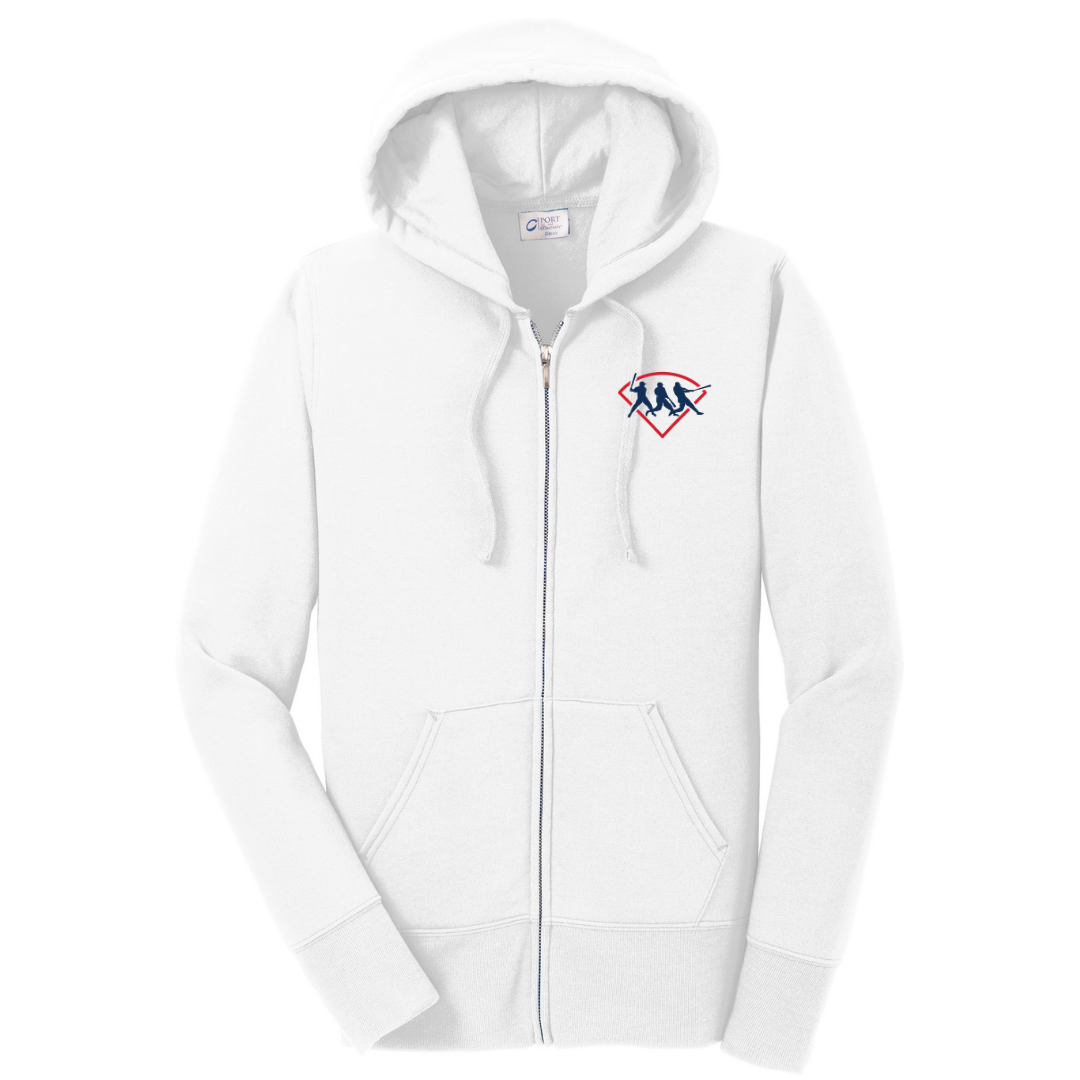 Port & Co™ Women's Core Fleece Full-Zip Hooded Sweatshirt