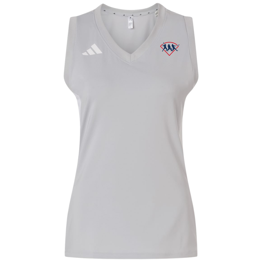 Adidas Women's Quickset V-Neck Sleeveless Jersey