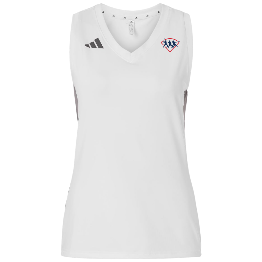 Adidas Women's Quickset V-Neck Sleeveless Jersey