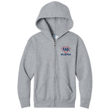 Port & Co™ Youth Core Fleece Full-Zip Hooded Sweatshirt