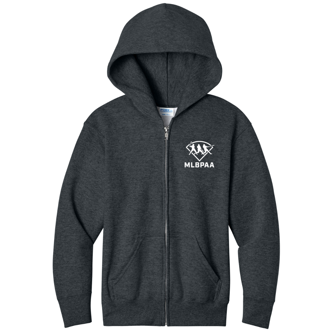 Port & Co™ Youth Core Fleece Full-Zip Hooded Sweatshirt