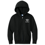 Port & Co™ Youth Core Fleece Full-Zip Hooded Sweatshirt