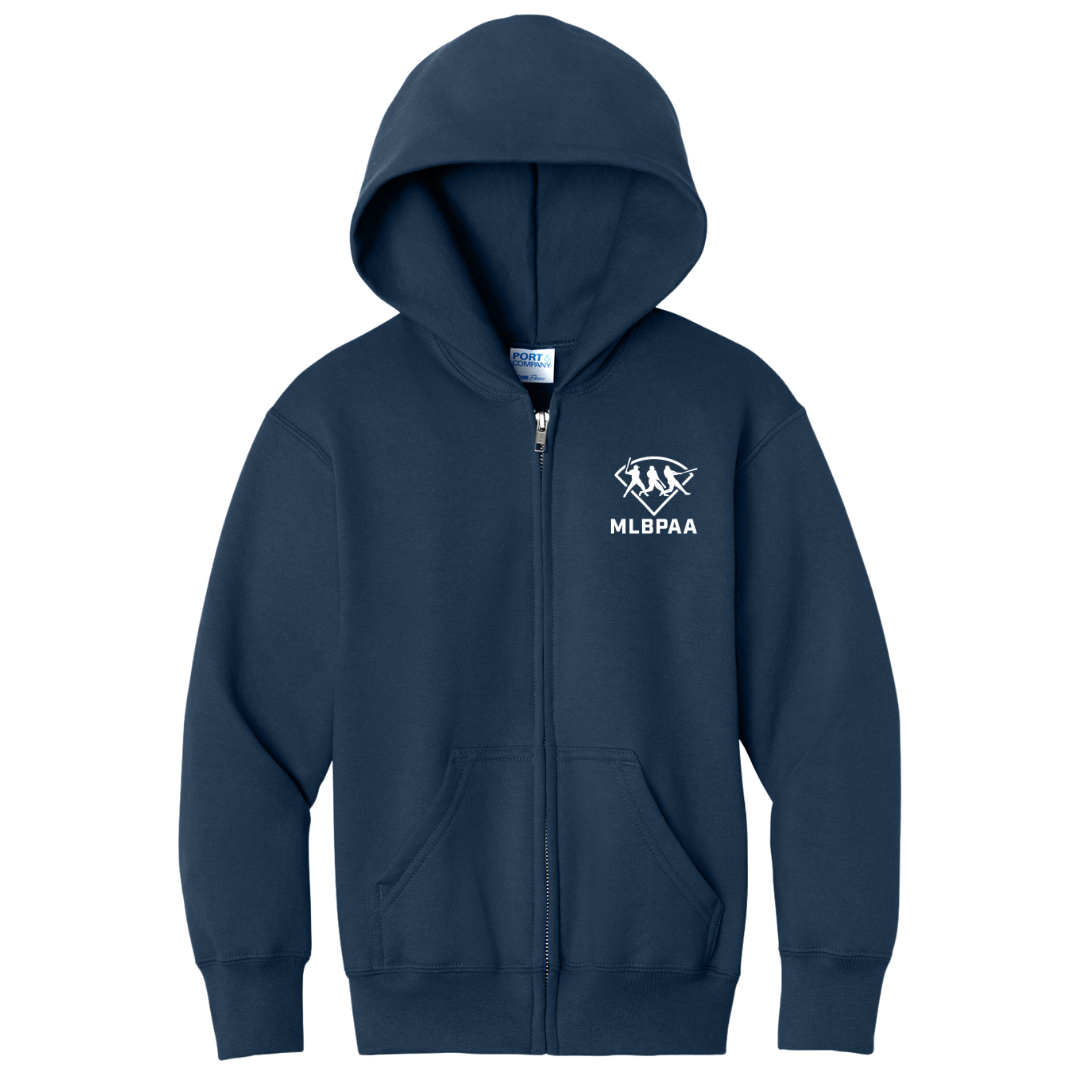 Port & Co™ Youth Core Fleece Full-Zip Hooded Sweatshirt