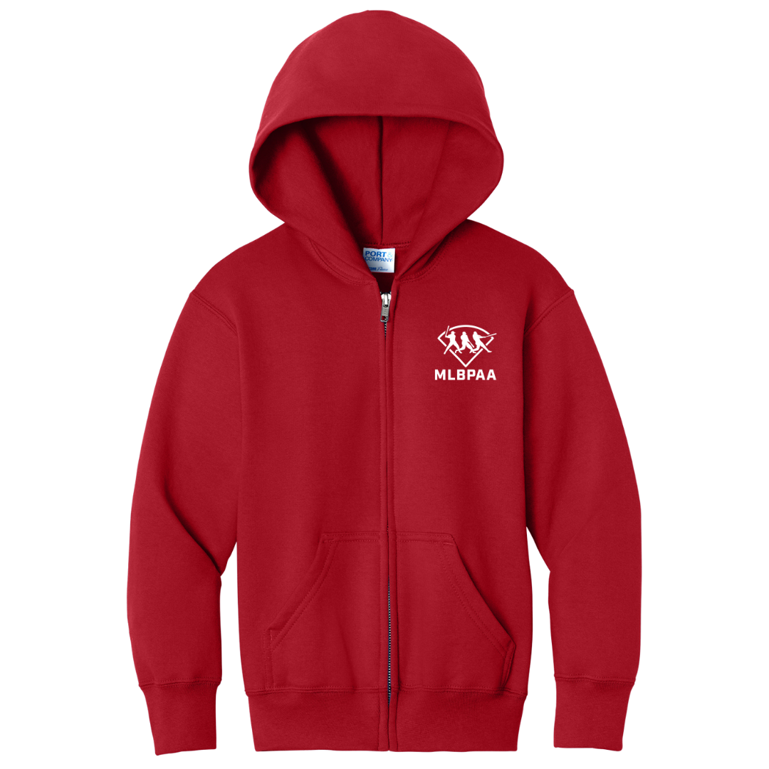 Port & Co™ Youth Core Fleece Full-Zip Hooded Sweatshirt