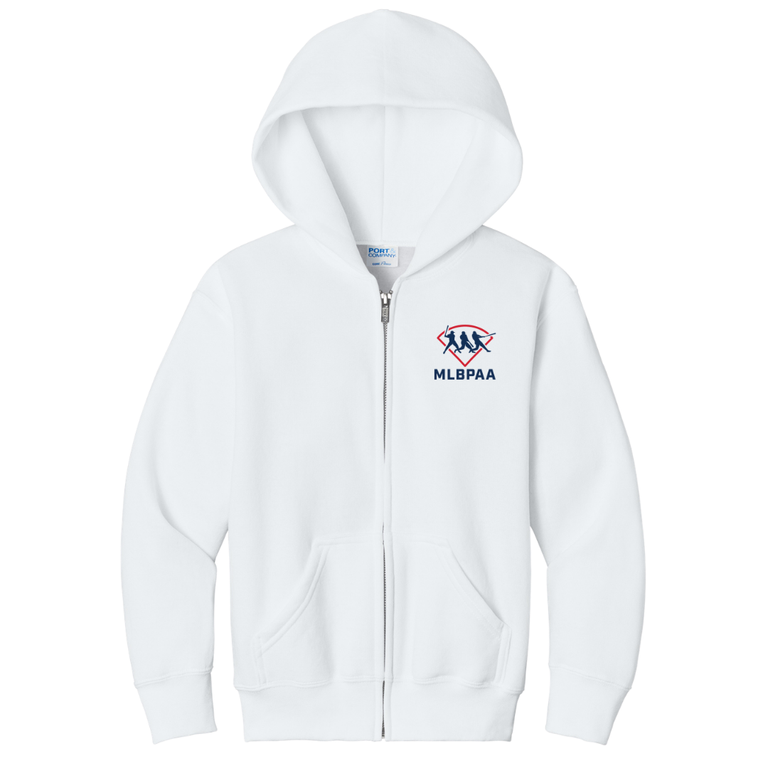 Port & Co™ Youth Core Fleece Full-Zip Hooded Sweatshirt
