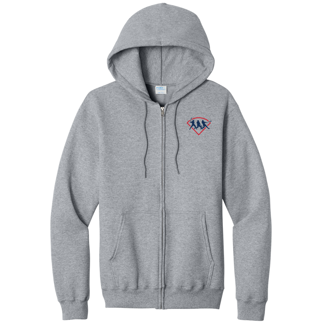 Port & Co™ Men's Core Fleece Full-Zip Hooded Sweatshirt