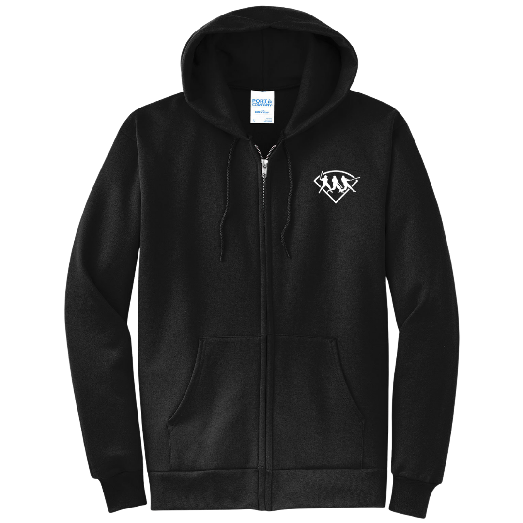 Port & Co™ Men's Core Fleece Full-Zip Hooded Sweatshirt