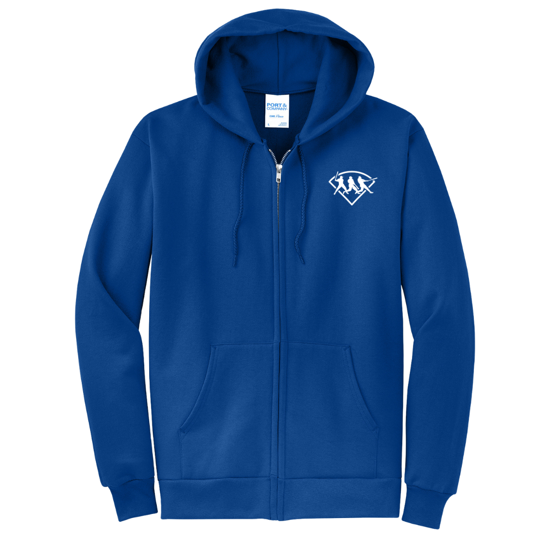 Port & Co™ Men's Core Fleece Full-Zip Hooded Sweatshirt