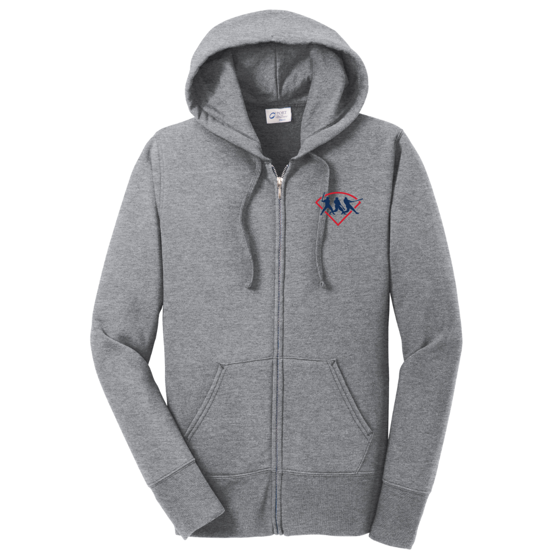 Port & Co™ Women's Core Fleece Full-Zip Hooded Sweatshirt