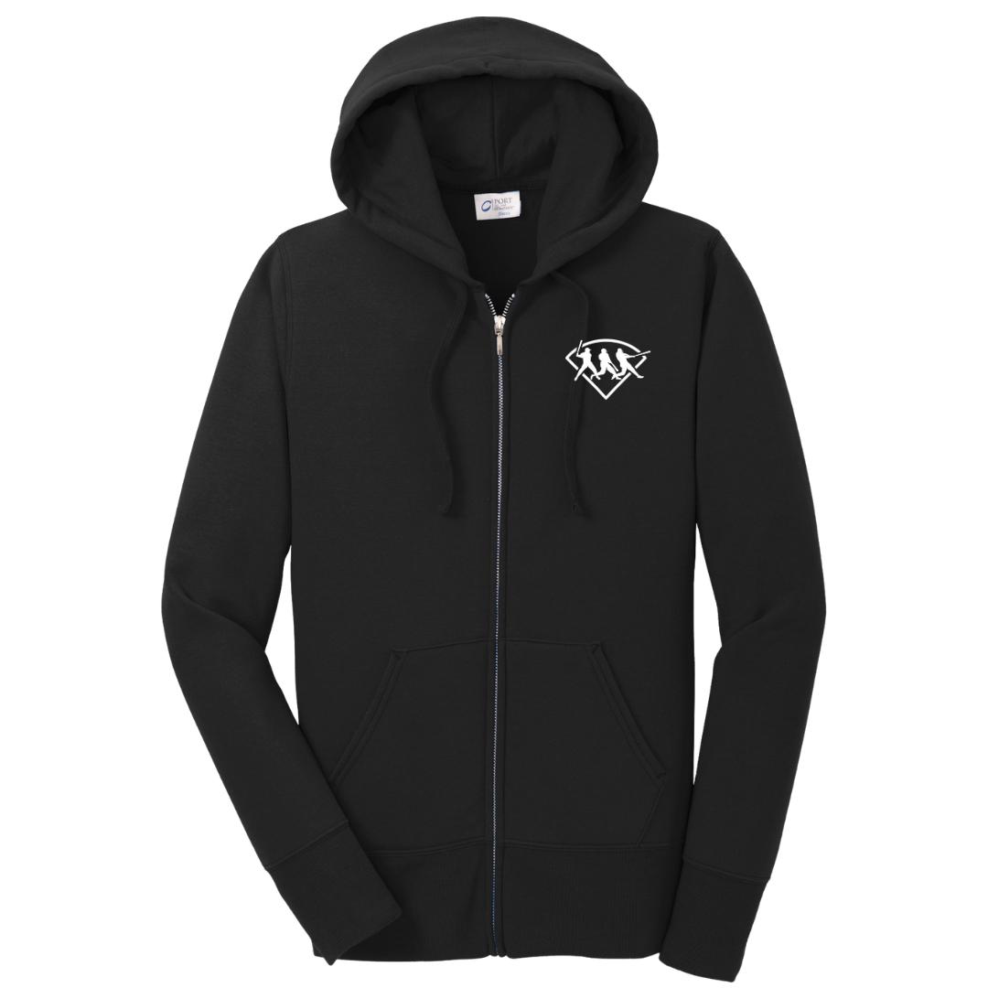 Port & Co™ Women's Core Fleece Full-Zip Hooded Sweatshirt