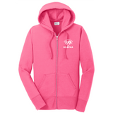 Port & Co™ Women's Core Fleece Full-Zip Hooded Sweatshirt